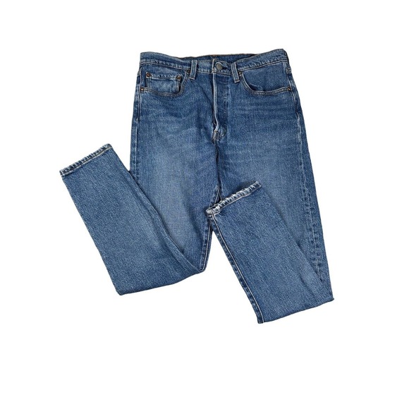 Levi's Premium 30x28 501 S Button Fly USA Medium Wash Slim - Picture 1 of 10